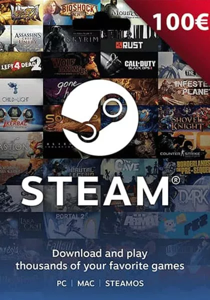 EU Steam 100 Euro Gift Card