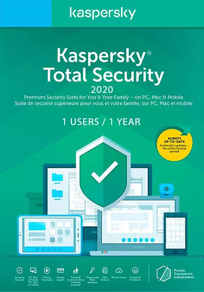 Kaspersky Total Security 2020 (1 User / 1 Year)