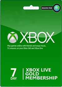 Xbox Live 7 Days Gold Membership (Xbox One & 360)