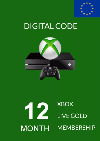 EU Xbox Live 12 Month Gold Membership